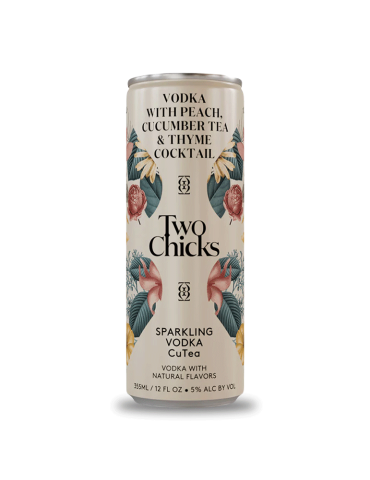 Two Chicks Sparkling Cutea Vodka 355 ML